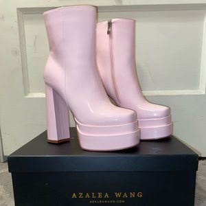 azalea wang platform boots - pink